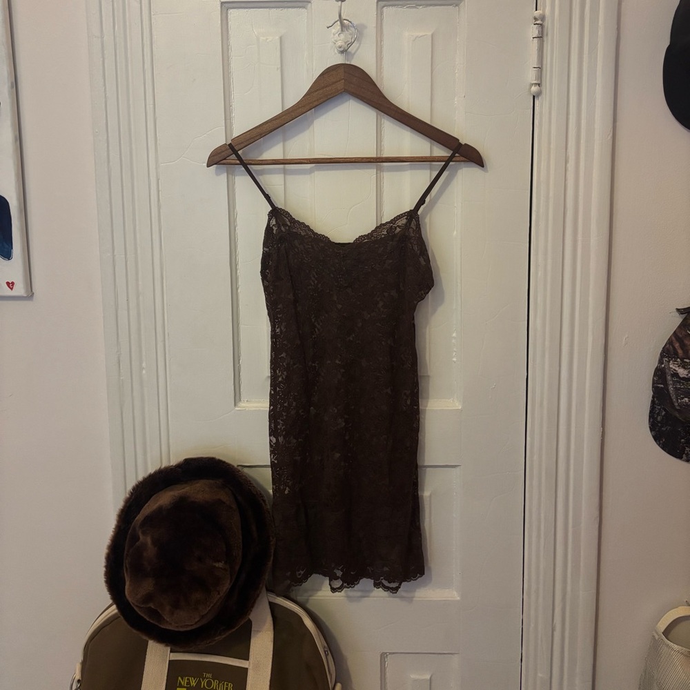 vintage lace slip dress